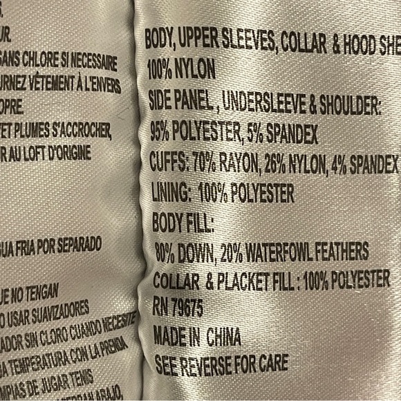 Michael Kors Packable Down Puffer Jacket Gray Quilted Hidden Hood Sz Small - Picture 11 of 11